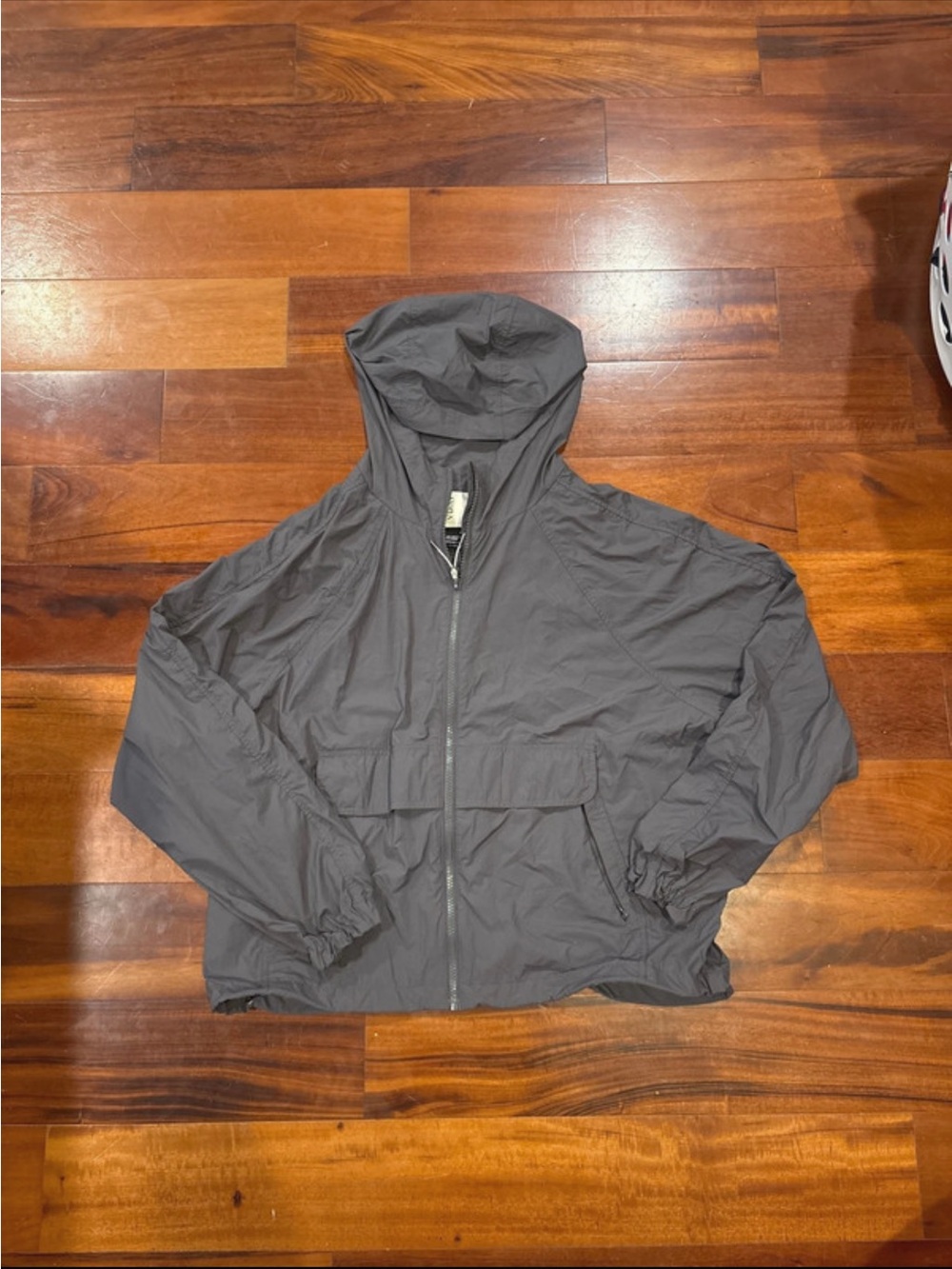 Vuori Women's Gray Hooded Windbreaker Jacket